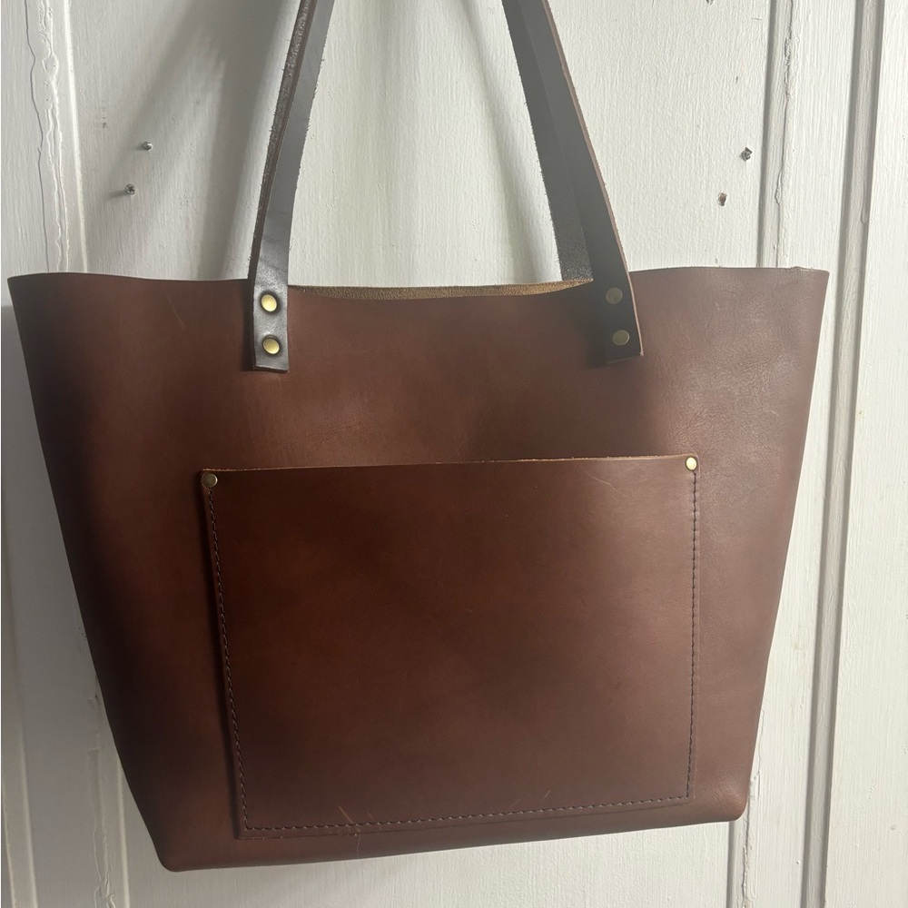 Portland leather tote NWOT